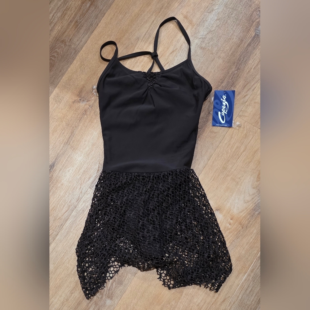 Capezio Dark BrownDance Leotard with Mesh Skirt - S (063)